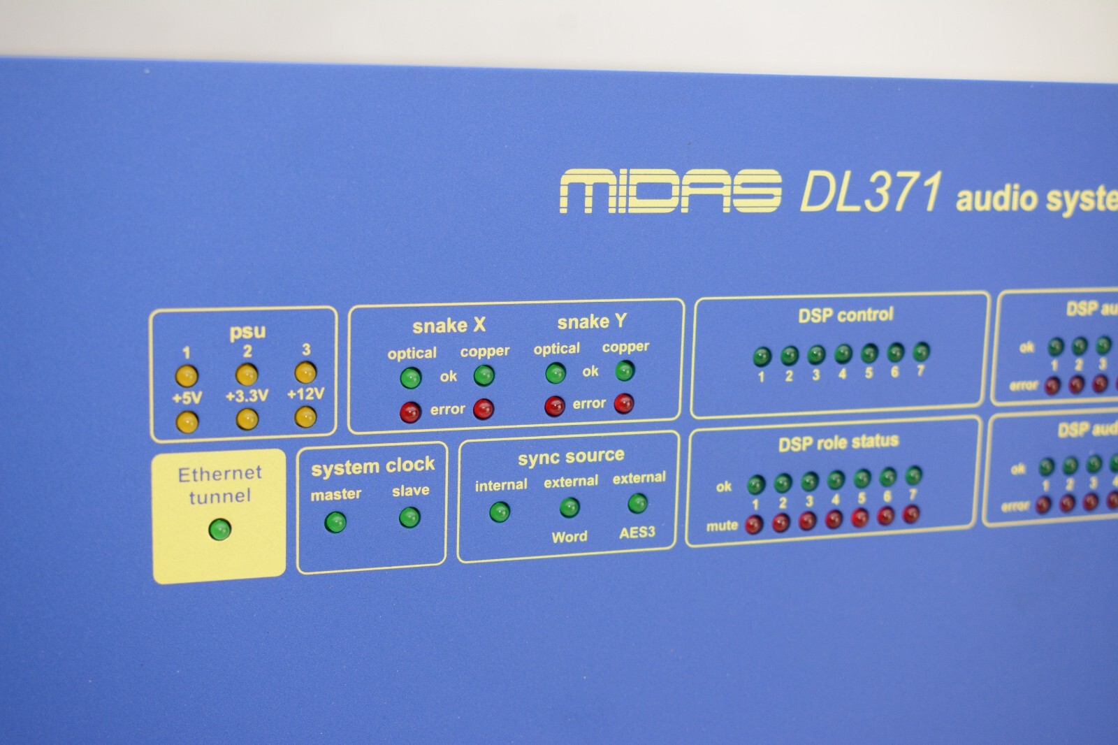Midas DL371 4 module Audio System Engine for PRO3 New in open Box PRO 3