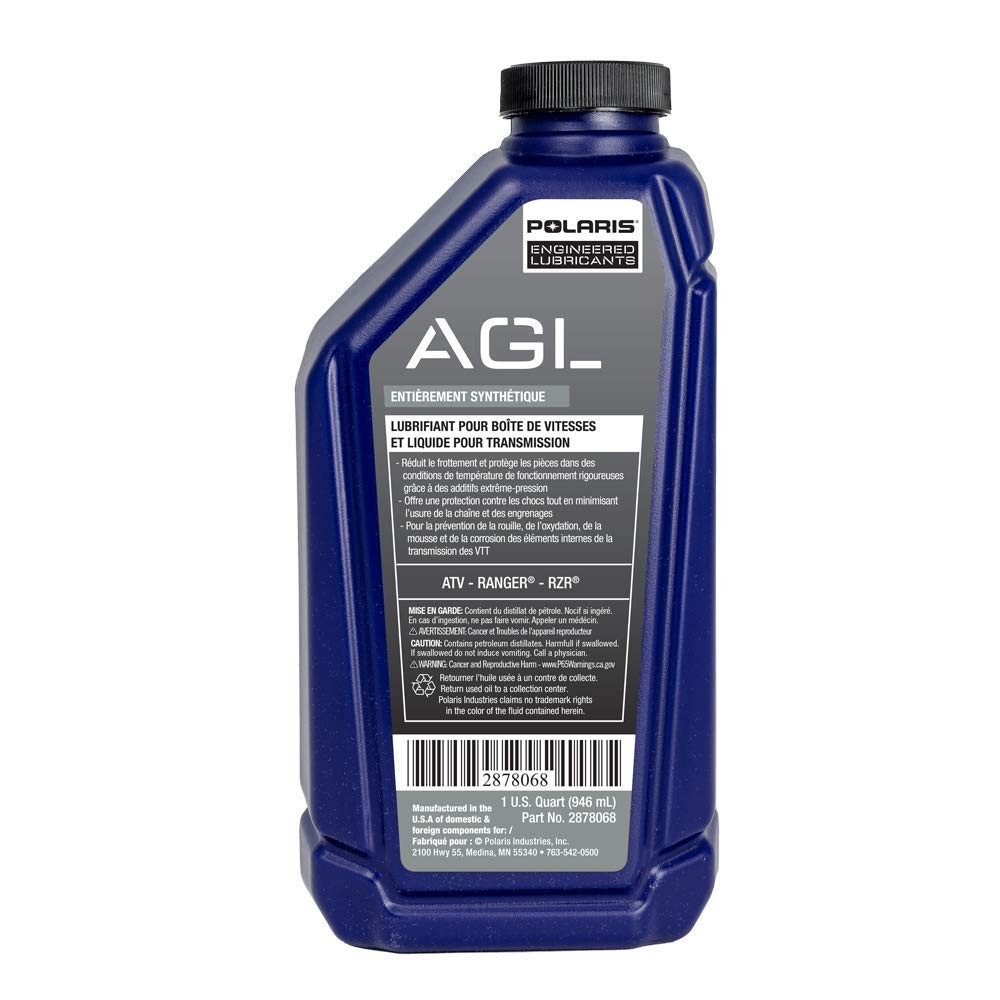 AGL Transmission Fluid and Gearcase Lubricant Full Synthetic for Off Road Veh...