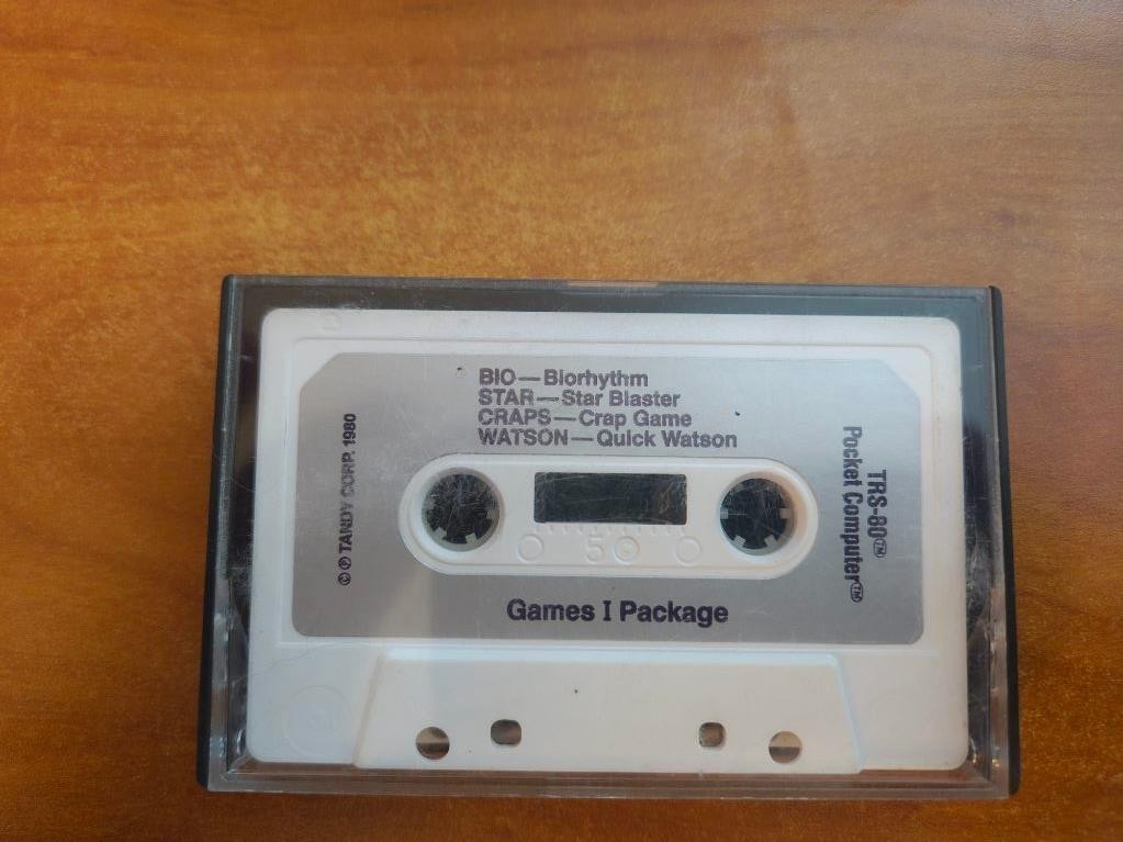 Game I Package Cassette Software for the Radio Shack Pocket Computer