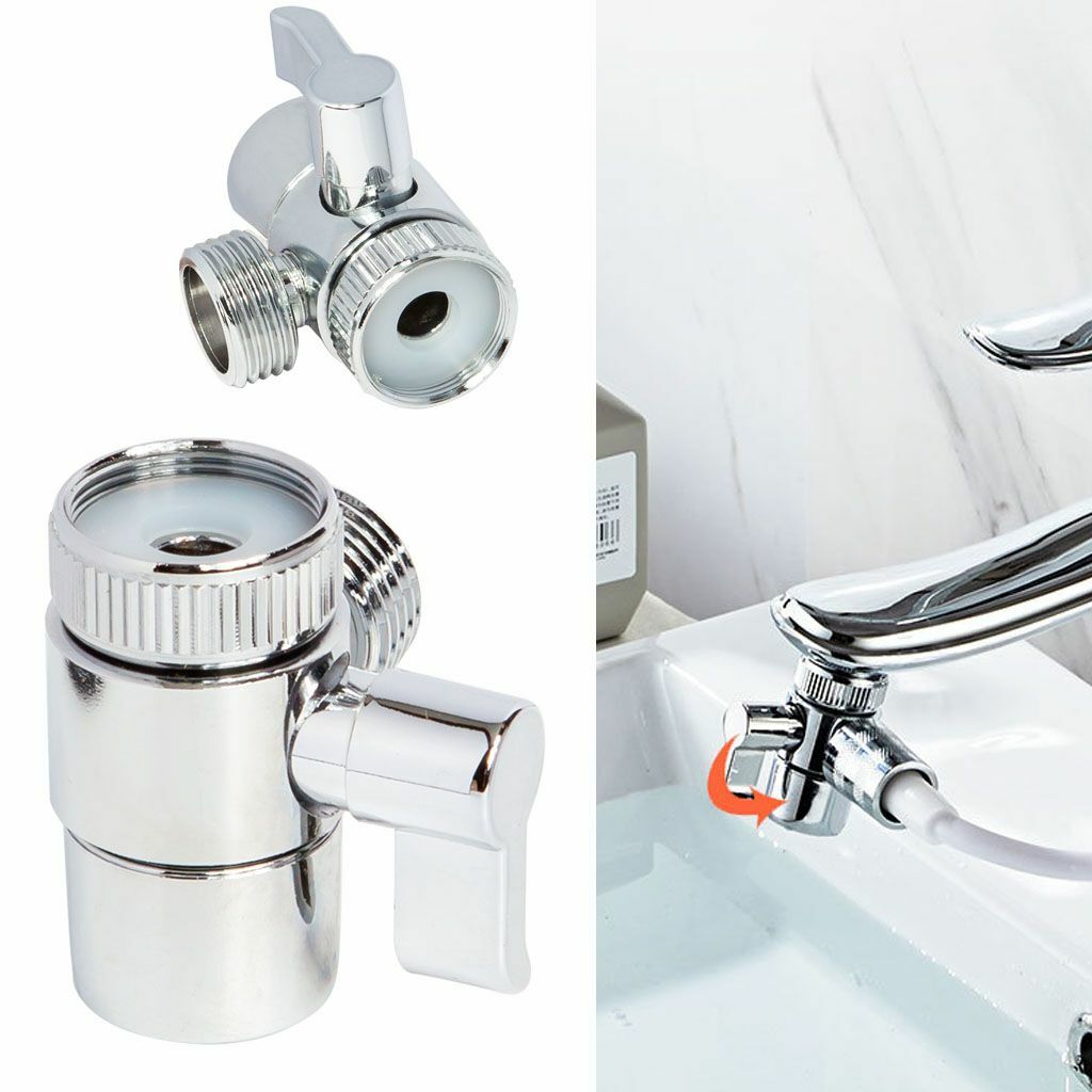 Switch Faucet Adapter Kitchen Sink Splitter Diverter Valve Water Tap Connector
