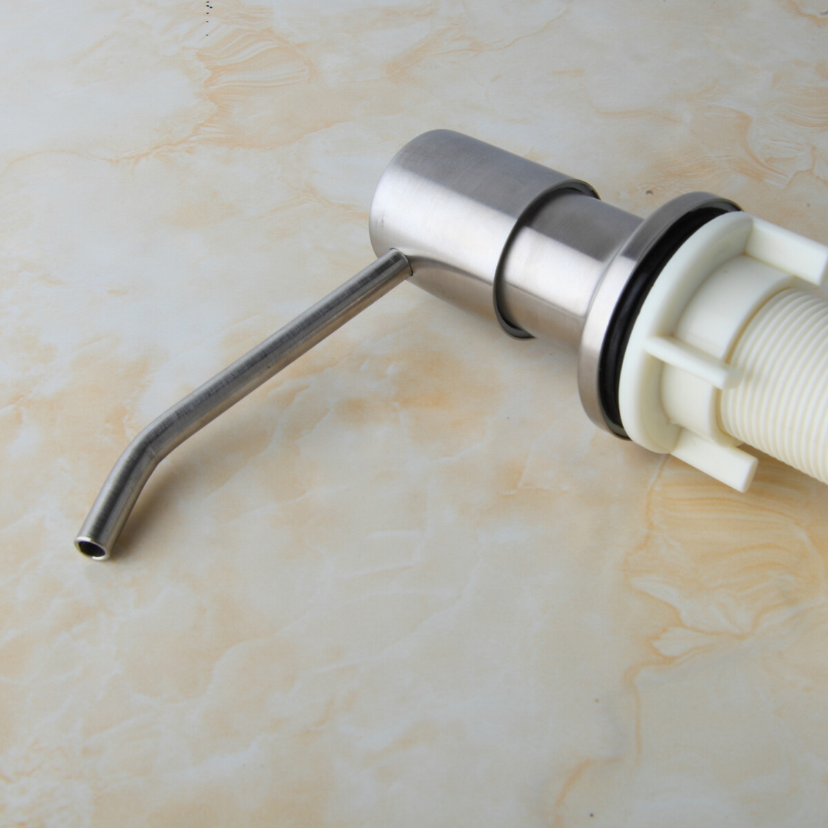 Deck Mounted Black Liquid Soap Dispenser Pump Bottle For Kitchen Sink
