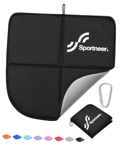 Sitting Pad: Lightweight Waterproof Folding Seat Pad for 1 Black
