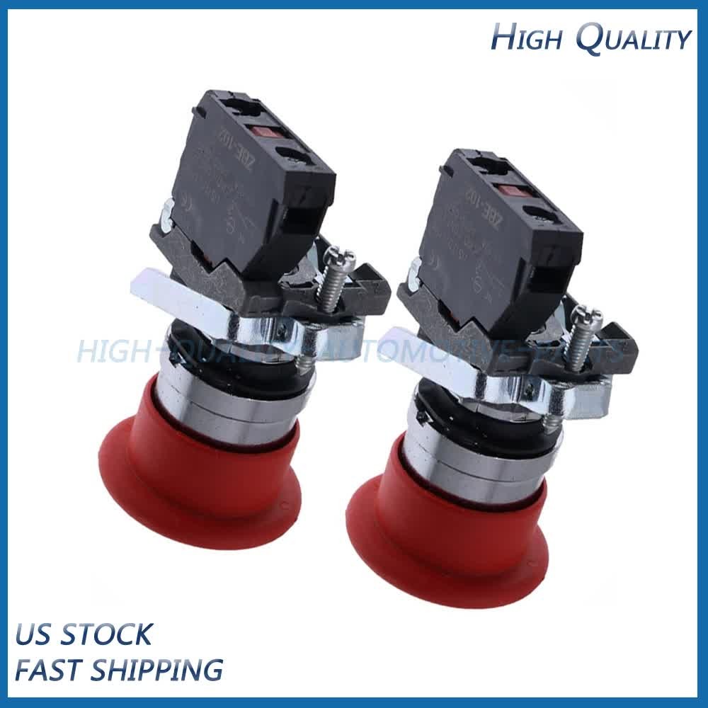 2PCS E-Stop Switch 4360475 Emergency Stop Swicth for JLG Scissor Lift Boom Lift
