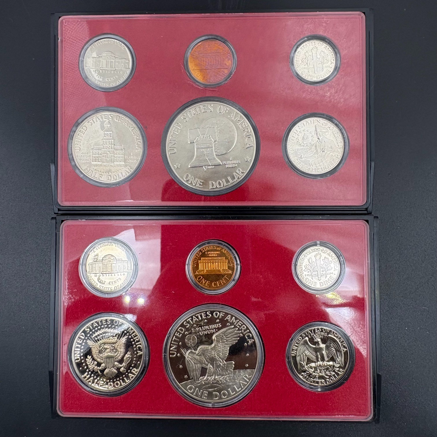 Four US Proof Sets 1974 1975 + Two 1976