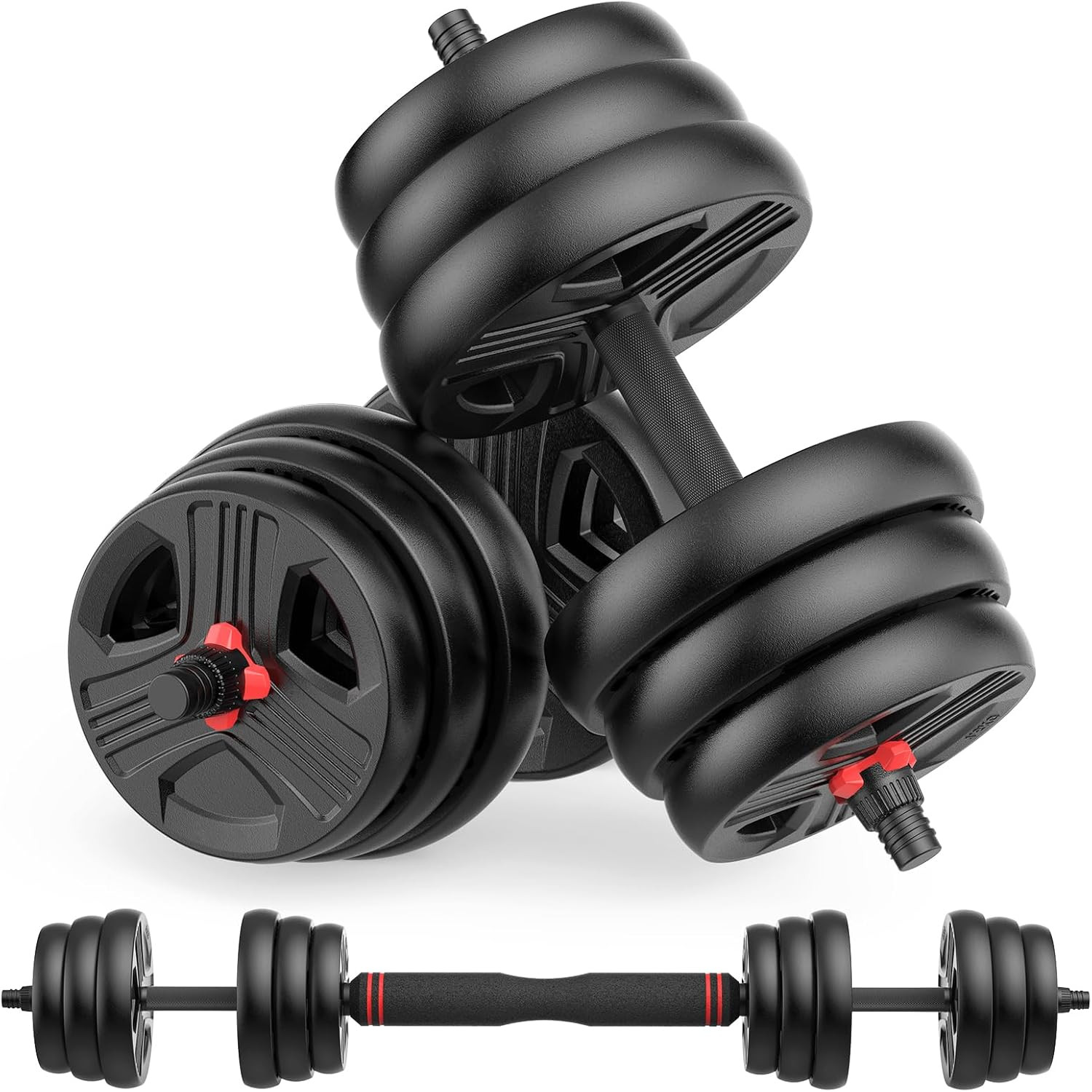 UKEEP Adjustable Dumbbells, 20Lbs Free Weights Dumbbells Co