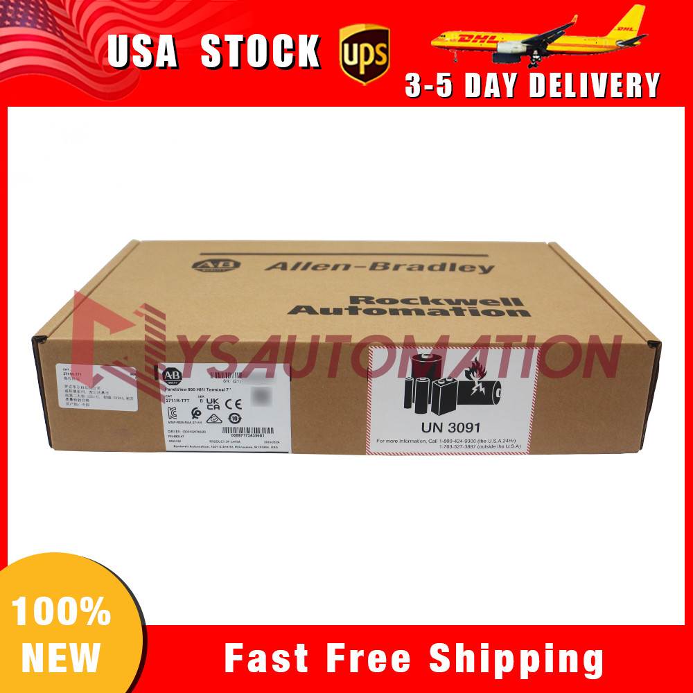 OEM Factory Sealed Allen-Bradley 2711R-T7T PANELVIEW 800 7-INCH HMI TERMINAL