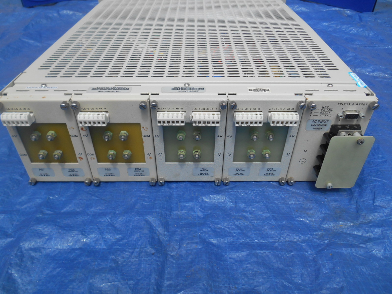 Lambda PS369926002 Run # MCAV0106975 Rebuilt Laser Power Supply