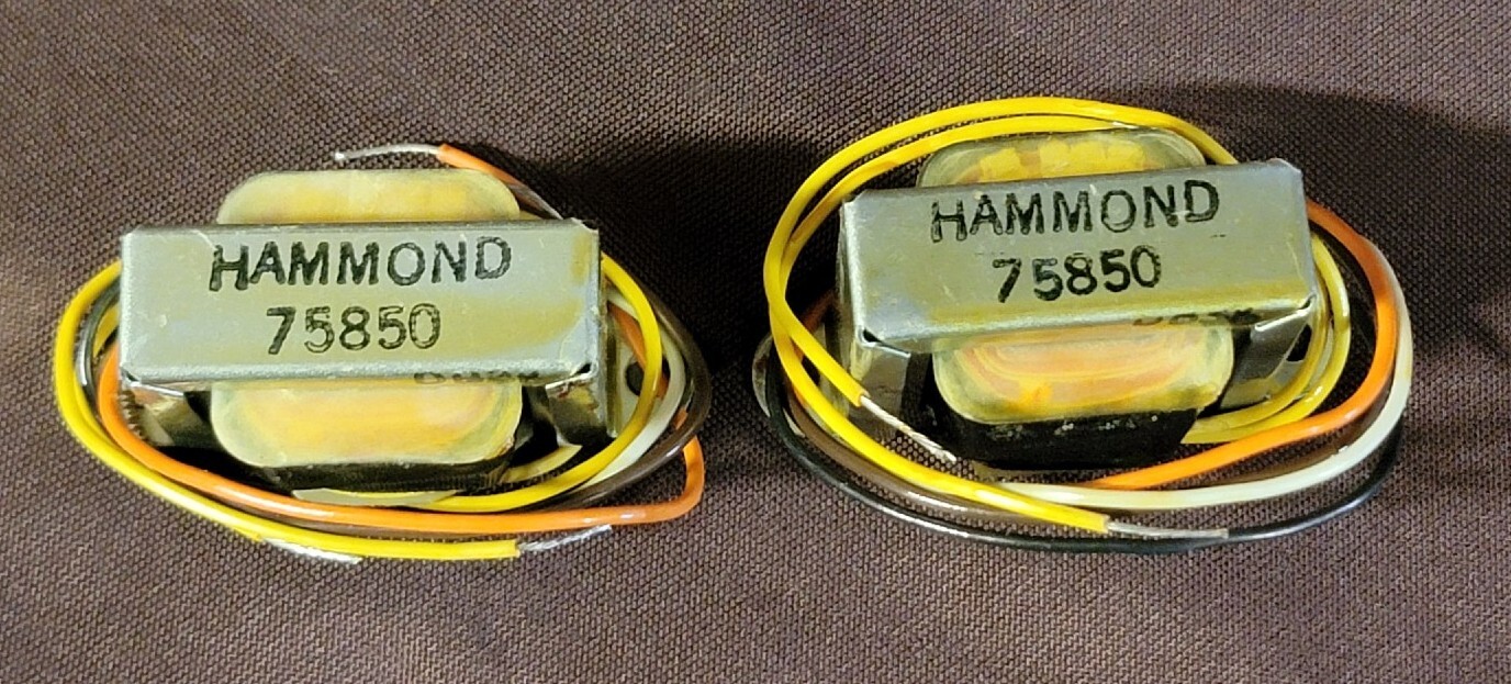 2 Hammond Manufacturing 75850 Open Frame Low Voltage Chassis Mount Transformers