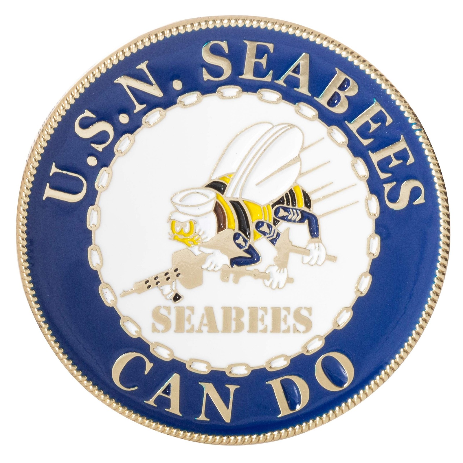 United States Navy USN Seabees Can Do Challenge Coin