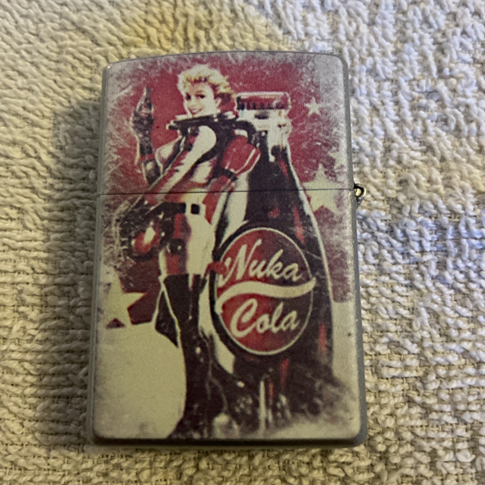 Used Wind Proof Nuka Cola Lighter Double Sided Never Used