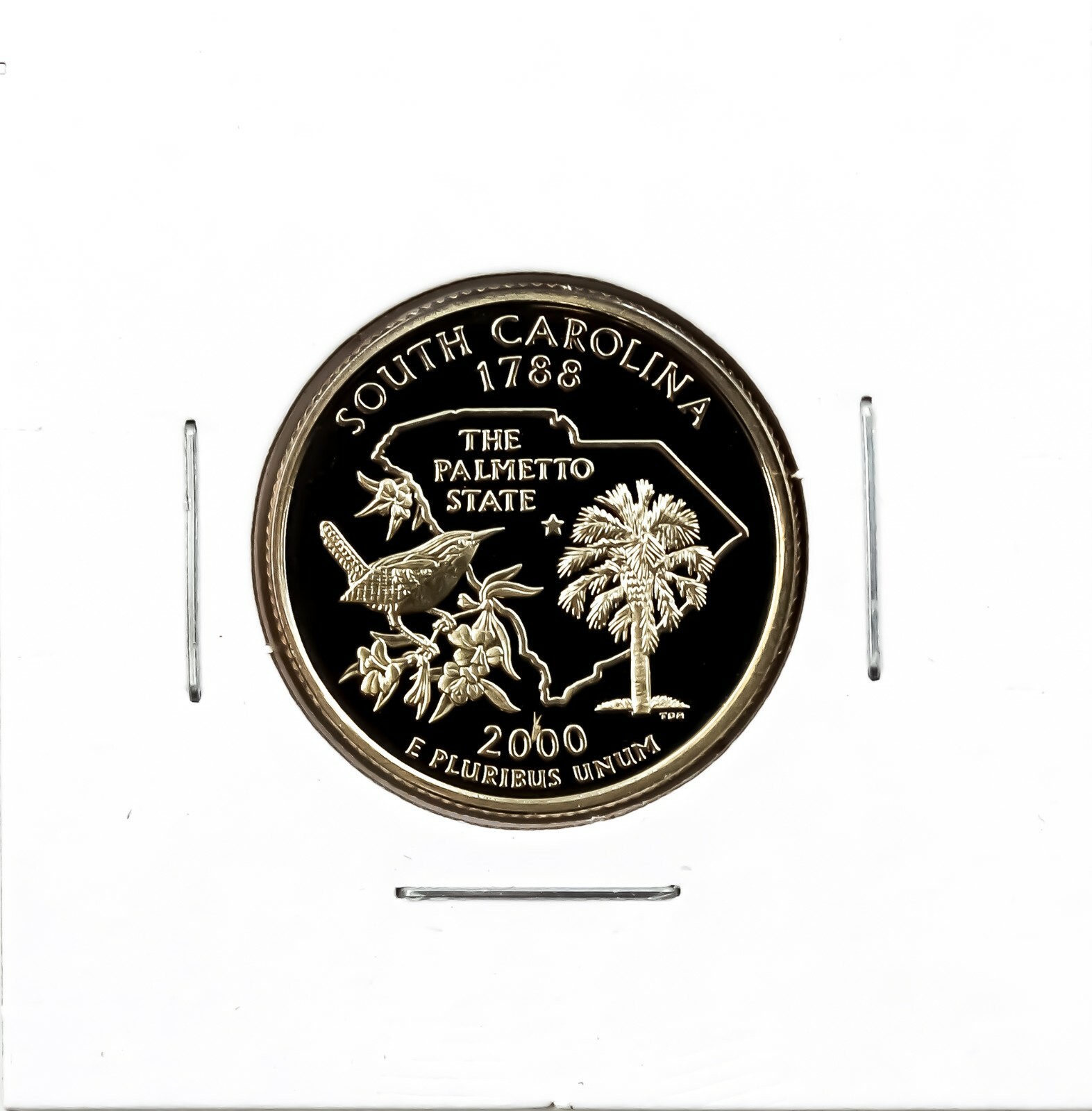 2000-S 25c Uncirculated Proof South Carolina State Quarter