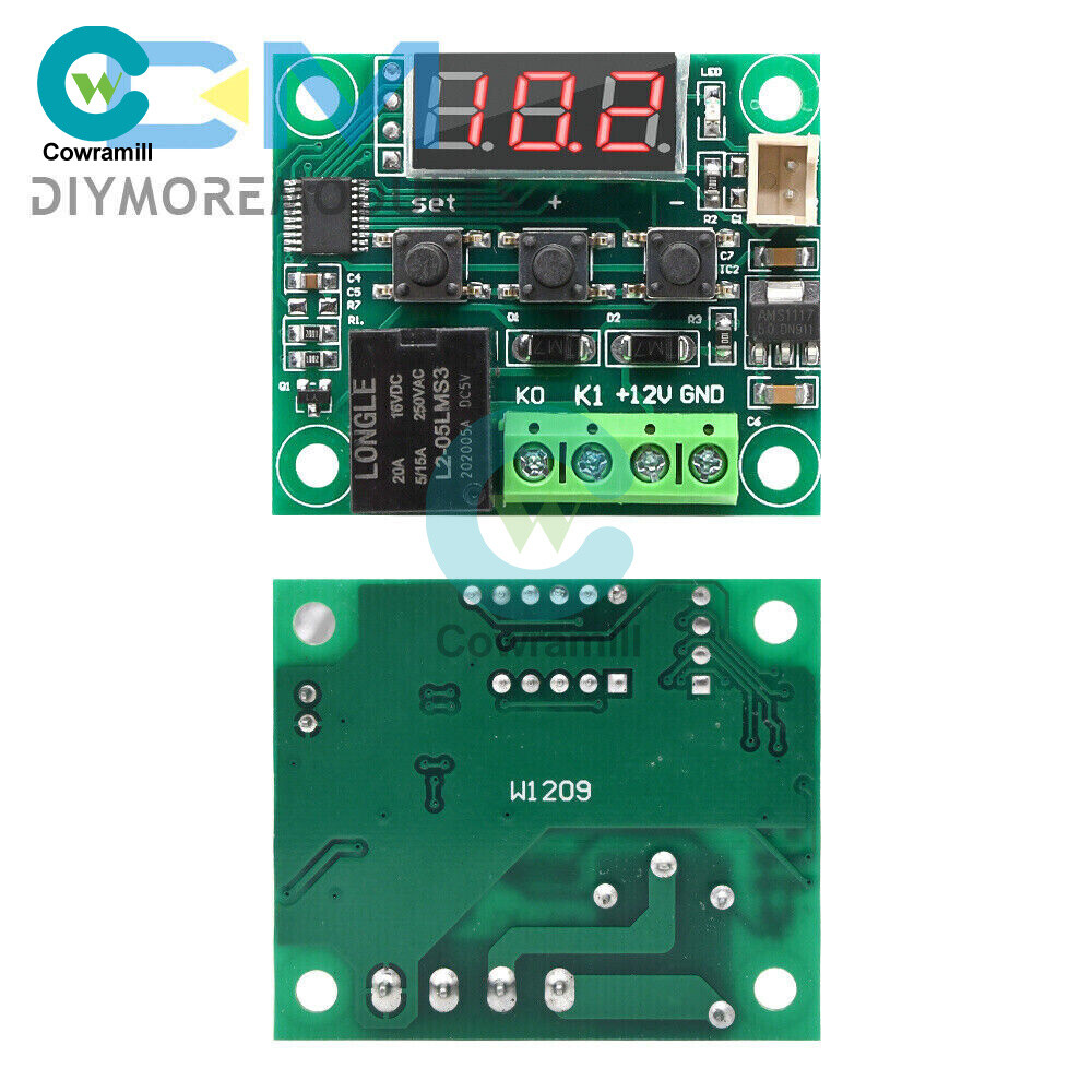 W1209 DC 5V Thermostat Temperature Red LED Switch Thermometer Controller Probe