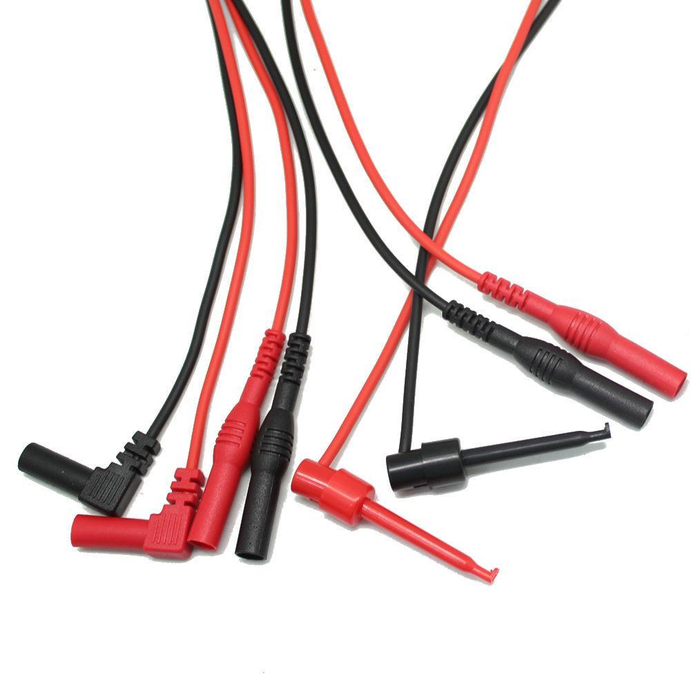 Needle tip test lead mini-hooks alligator clips PVC extensions TLP20155