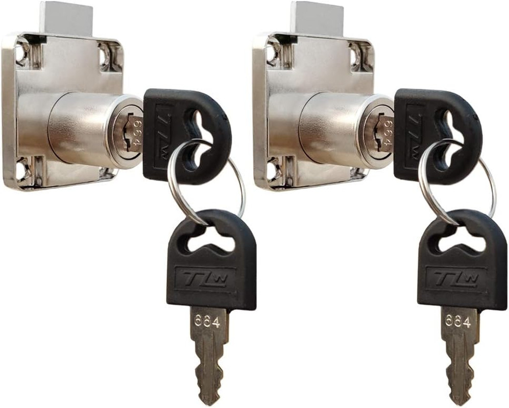 Cam Drawer Lock - 3/4 Inch (19Mm) Bore 7/8 Inch (21Mm) Cylinder Len