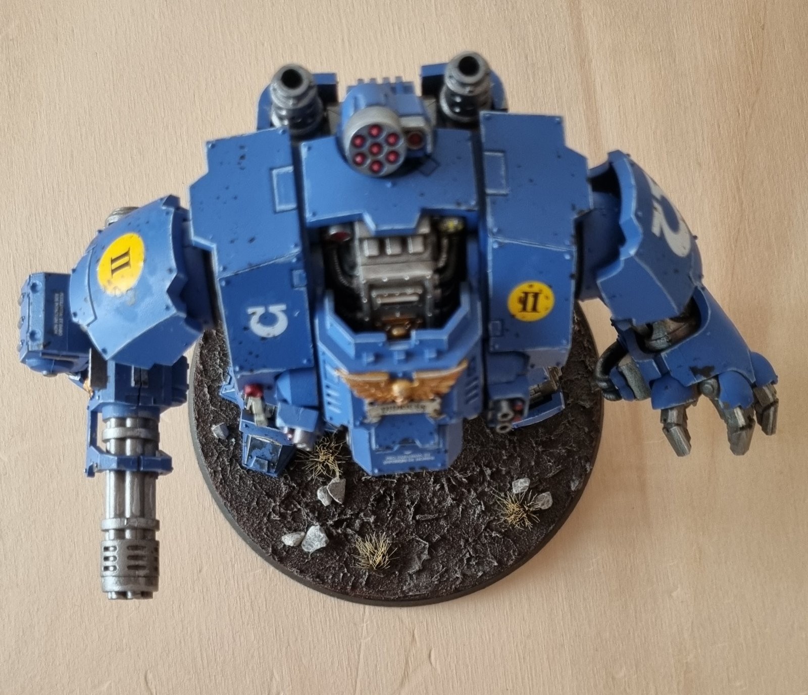 Redemptor Dreadnought Warhammer 40k Ultramarine - MAGNETIZED & Pro Painted