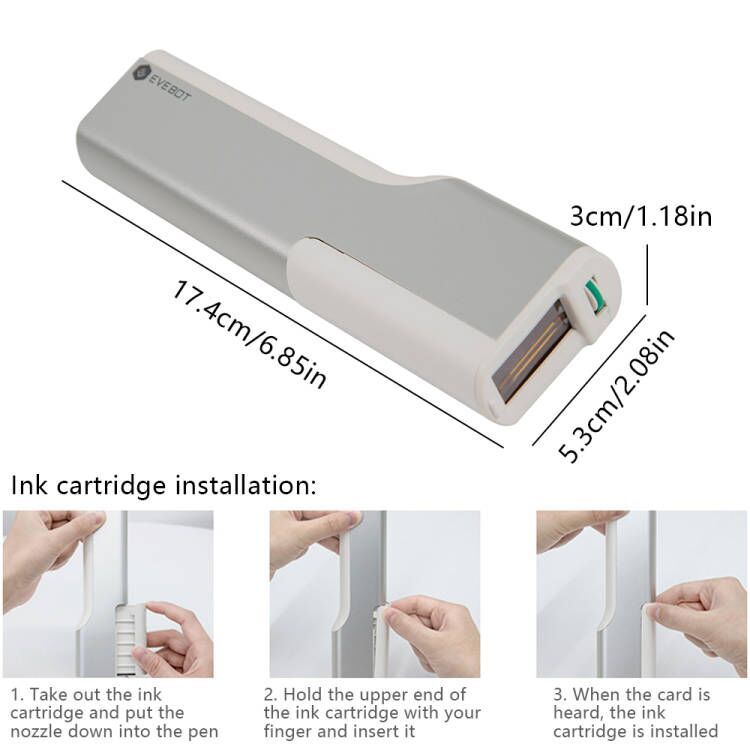 Inkjet Printer Tattoo Code Hand-held Printing Machine 300DPI Pen Inkjet Printer