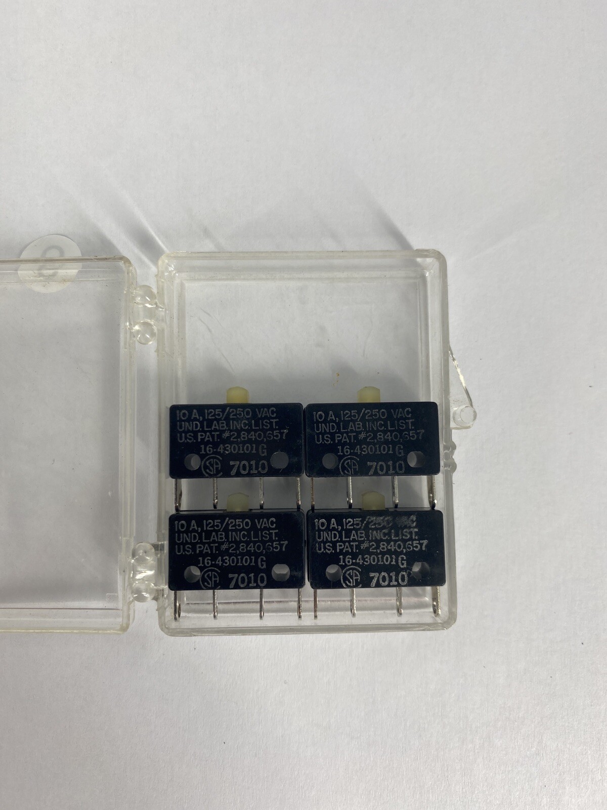 LOT OF 4 Licon 7010 Microswitch Sensitive Switch 125/250 VAC NEW OLD STOCK