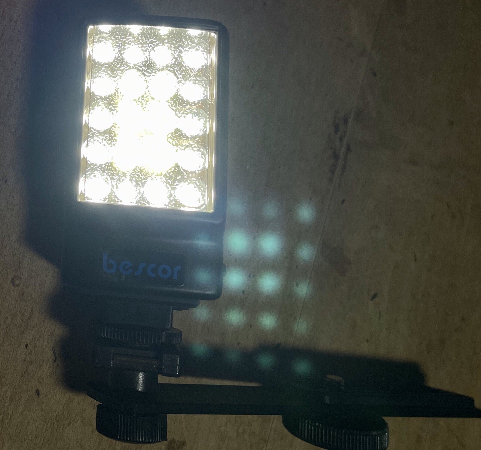 Bescor LED-25 25W LED On-Camera Light w/Universal Shoe Mount