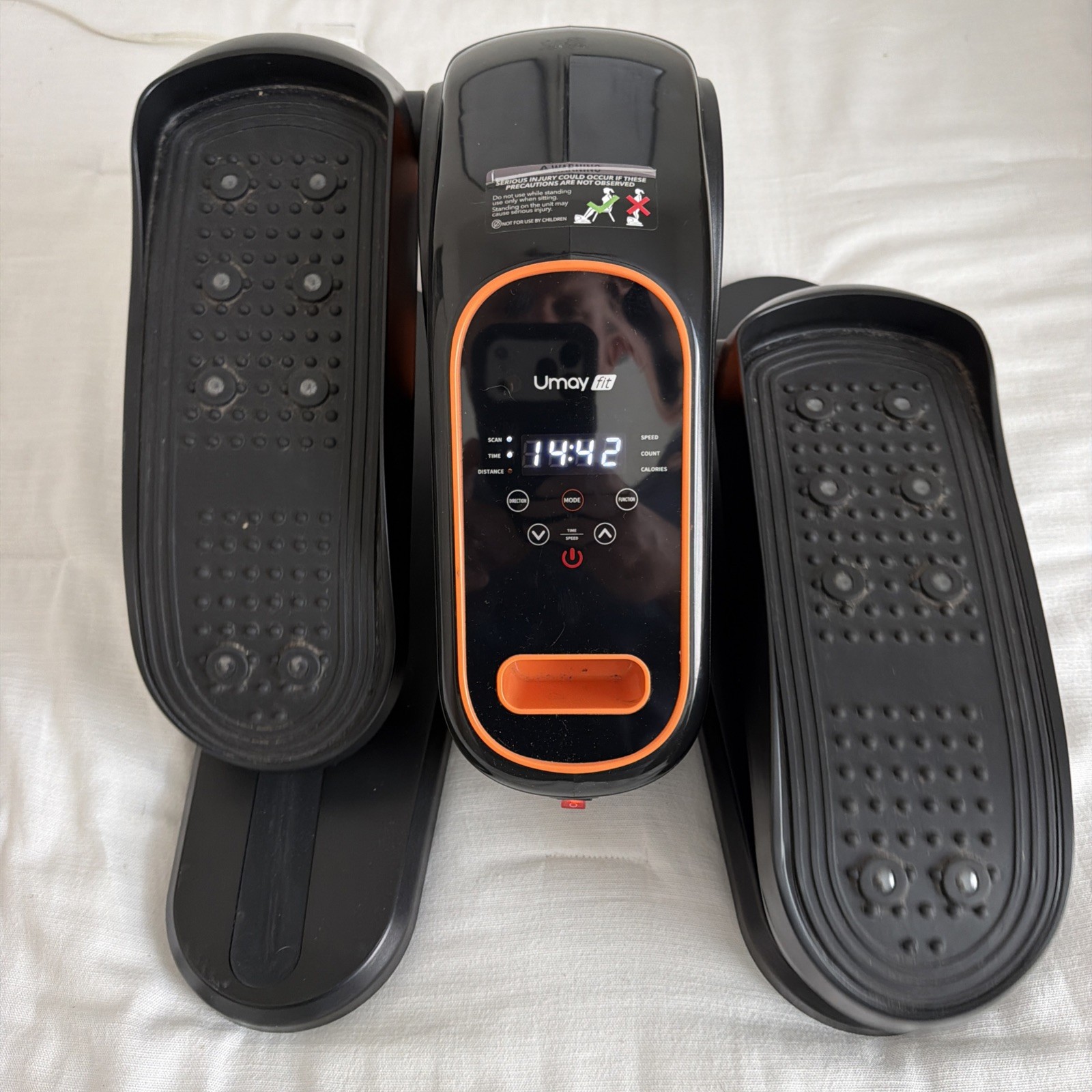 Electric Mini Elliptical Machine Under Desk Leg Exerciser Compact Stepper