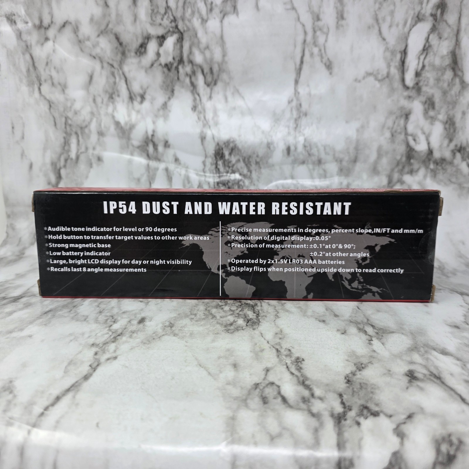 IP54 Dust & Waterproof Digital Level DL136 Blue 10"