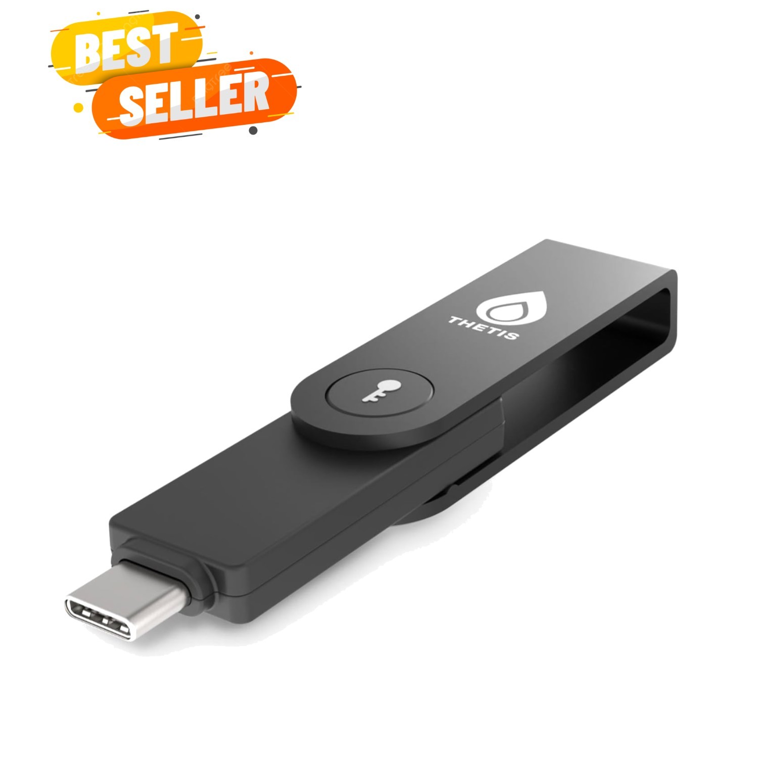 Pro-C FIDO2 Security Key Passkey Device with USB C & NFC, TOTP/HOTP Authentic...