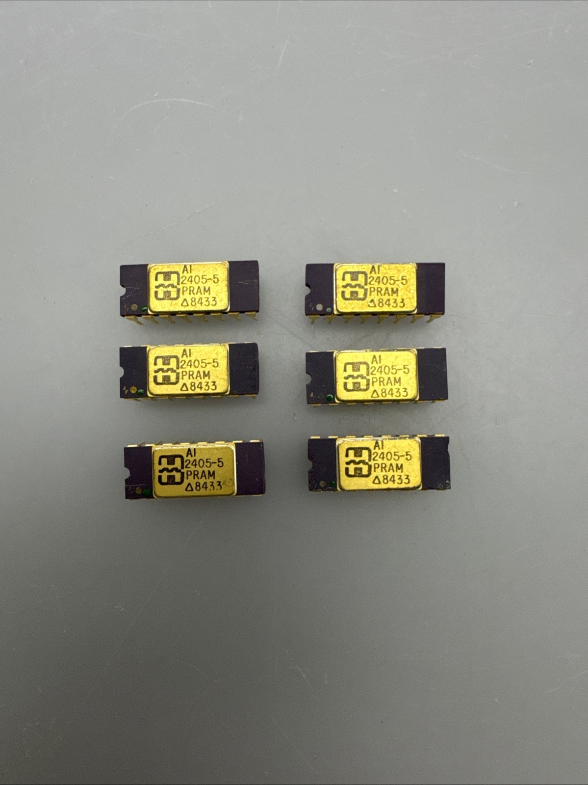 Lot of 6  HAI-2405-5 Harris 40MHz PRAM Four Channel Programmable Amplifier GOLD