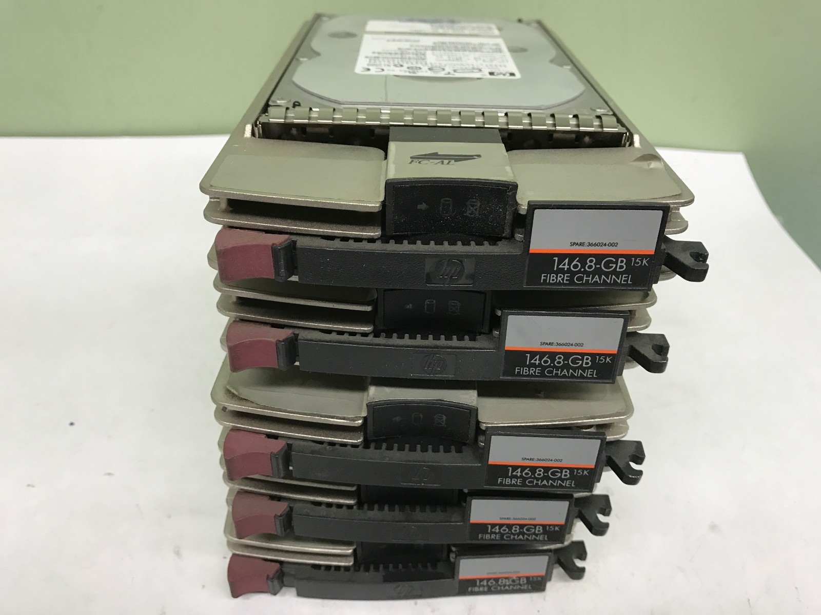 LOT OF 5 GENUINE HP 404395-002 146GB 15K RPM 3.5" FC HARD DRIVE BF146DA47A