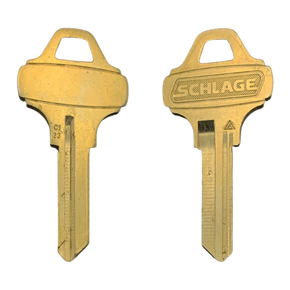 C123 Key Blank 6-Pin Brass