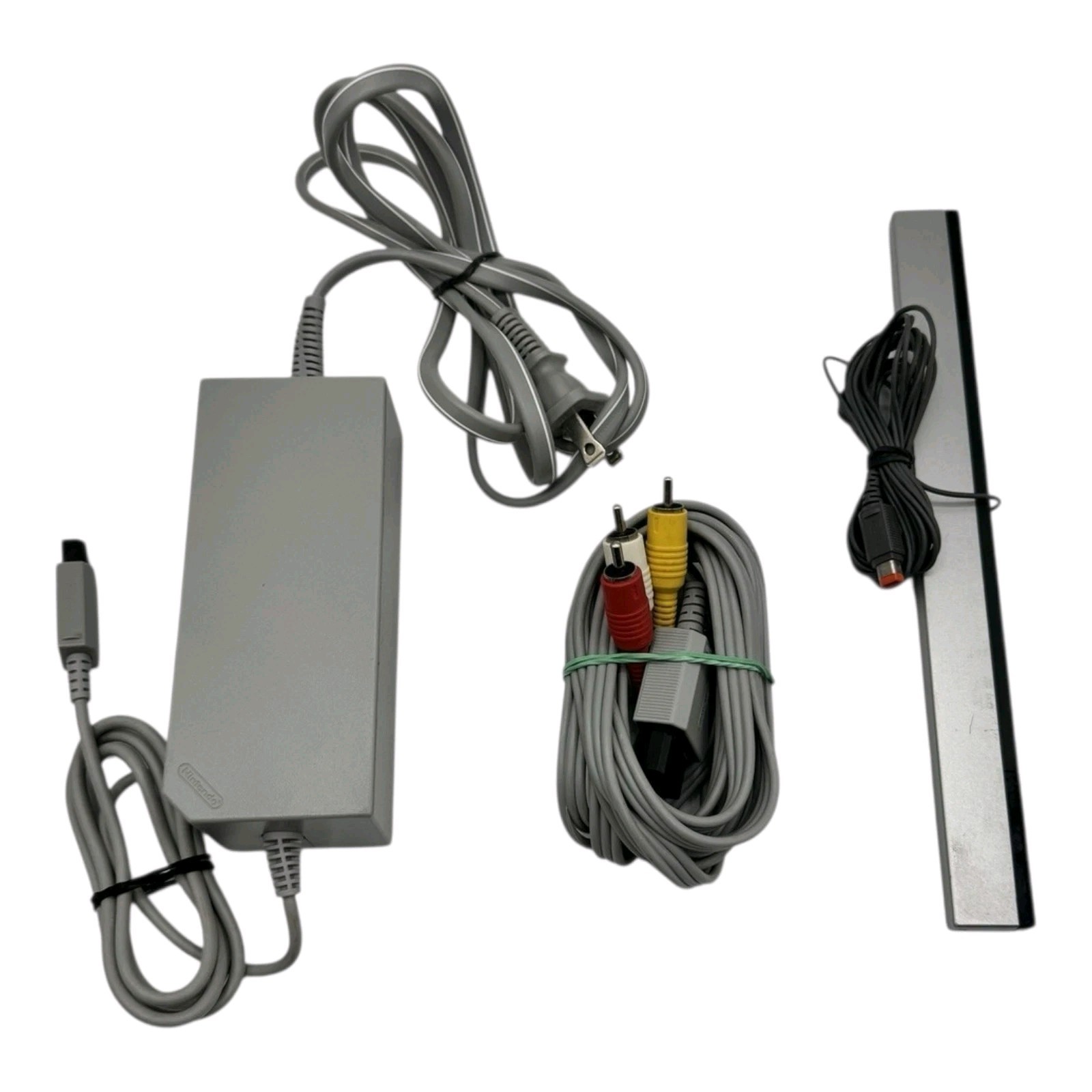 Nintendo Wii Cord Set Power Cord AV Cable Sensor Bar Bundle Genuine OEM Original