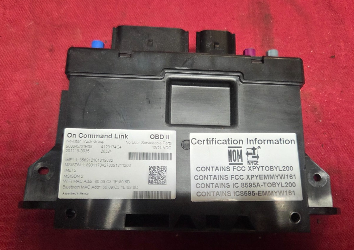 NAVISTAR 4129174C4,  Telematic CONTROL Module. ON COMMAND LINK OBD11