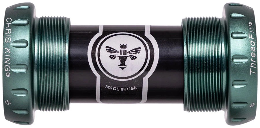Chris King Threadfit 24 Bottom Bracket - BSA 24 mm Hollowtech II Matte Jade