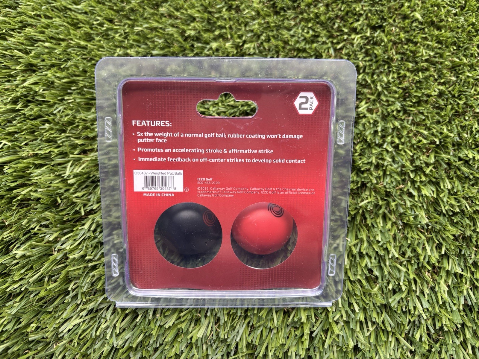 ⛳️Odyssey Weighted Putt Balls Training Aid 2 Pack