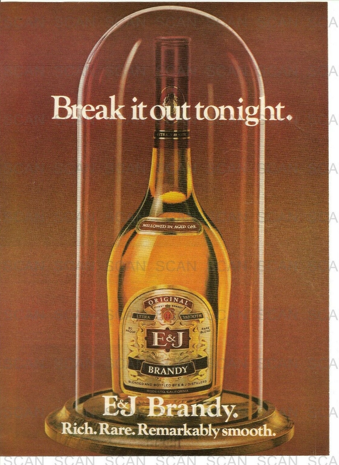 1979 E&J Brandy Vintage Magazine Ad  'Break it Out Tonight'