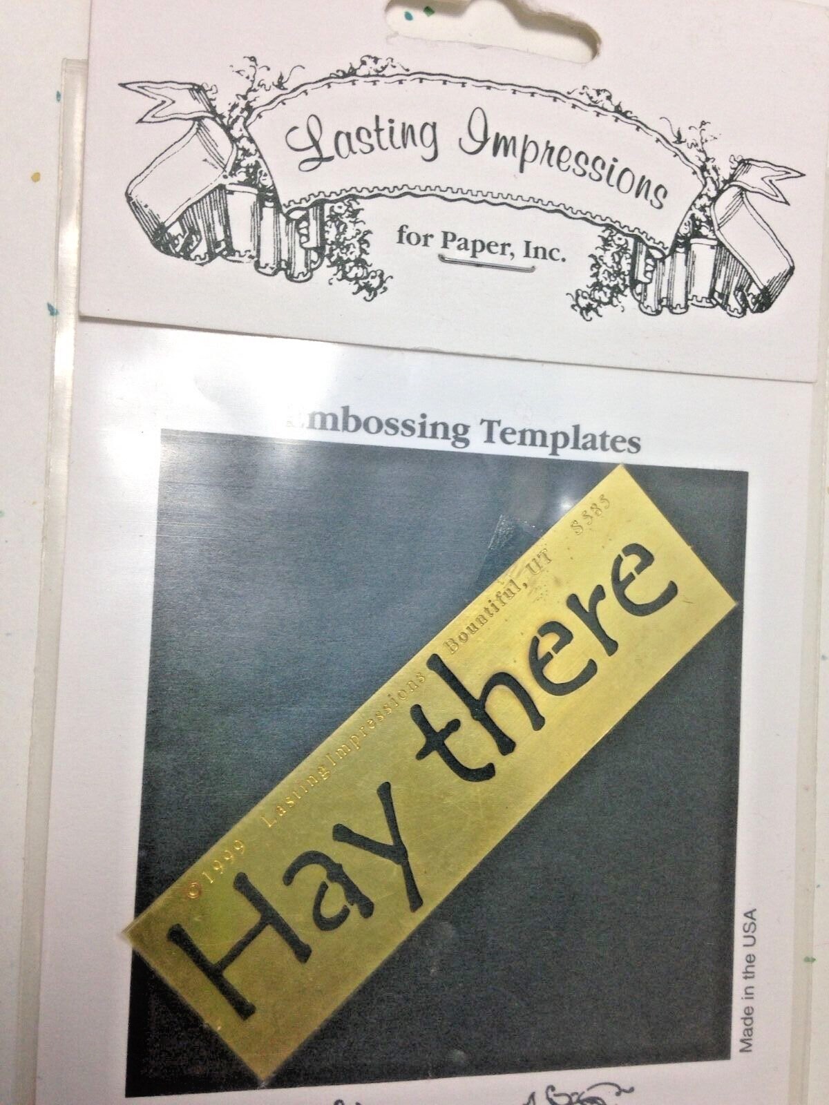 Lasting Impressions Brass Stencils Halloween Hay There - S585 - NEW