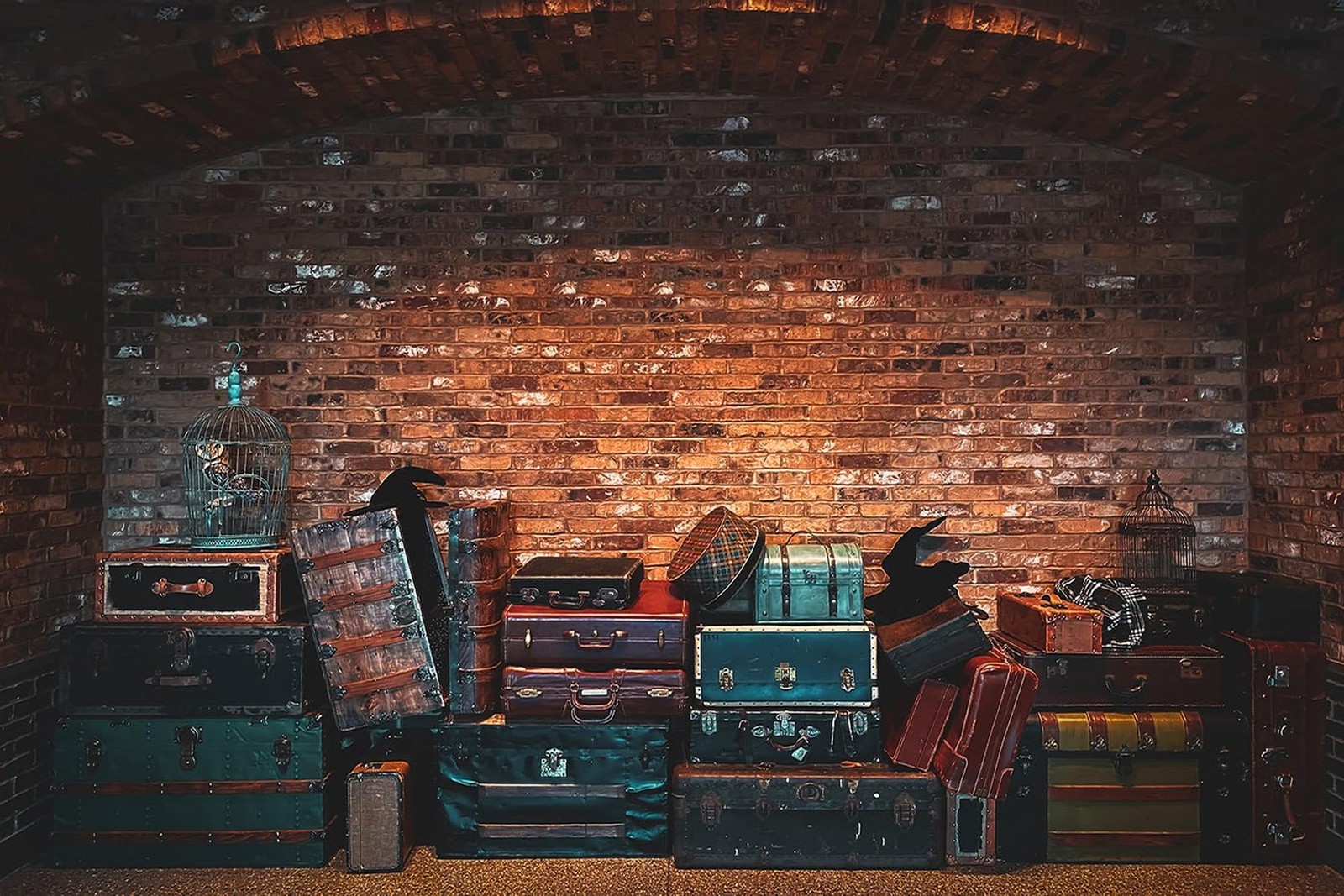 Platform 9 King Train Station Backdrop Magic Wizard School Photography Backgr...
