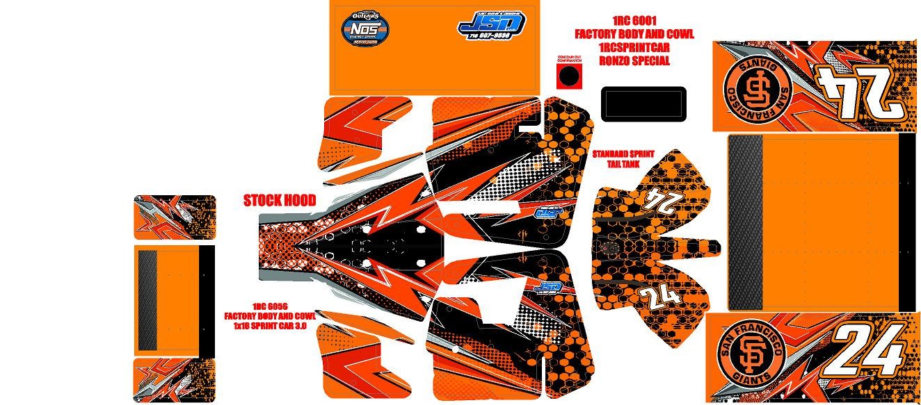 1RC SPRINT WRAP RONZO SPECIAL THEME