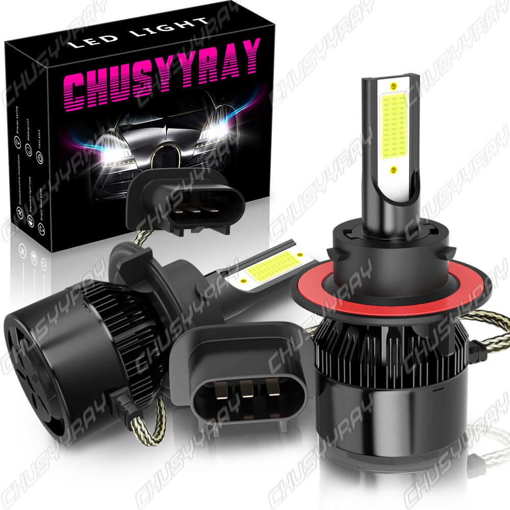 For Chevy HHR 2006-2010 2011-2PC 6000K White LED Headlight High/Low Beam Bulbs