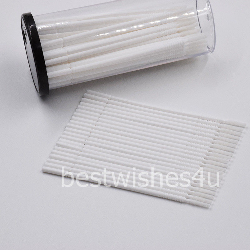 Dental Disposable Micro Brush Bendable Applicator Tips Long Cylidner Stick Shank