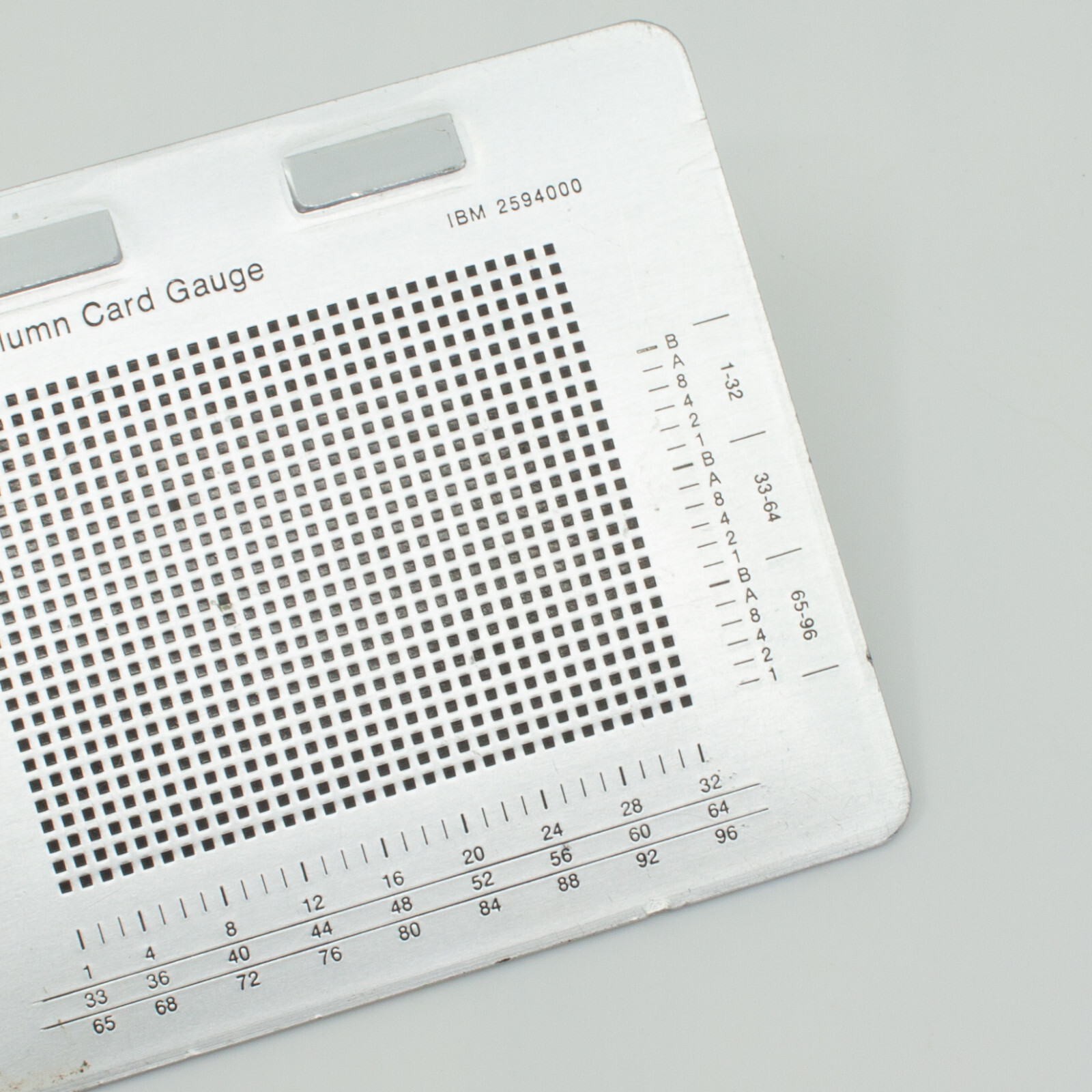 IBM 2594000 - 96 Column Punch Card Gauge