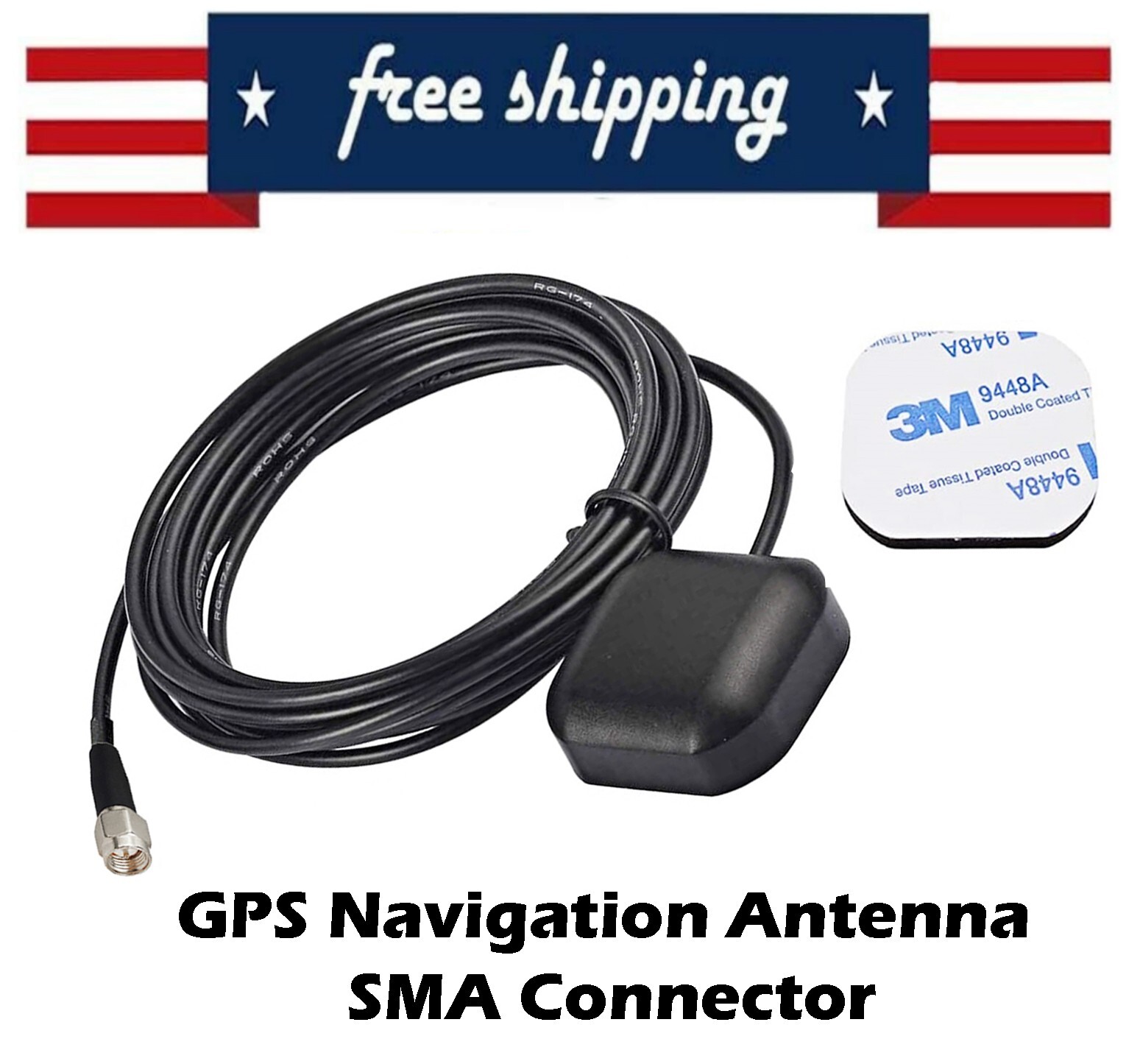 GPS Navigation SMA Antenna for Boss BV9378NV BV9382NV BV9382V Car Stereo Radio