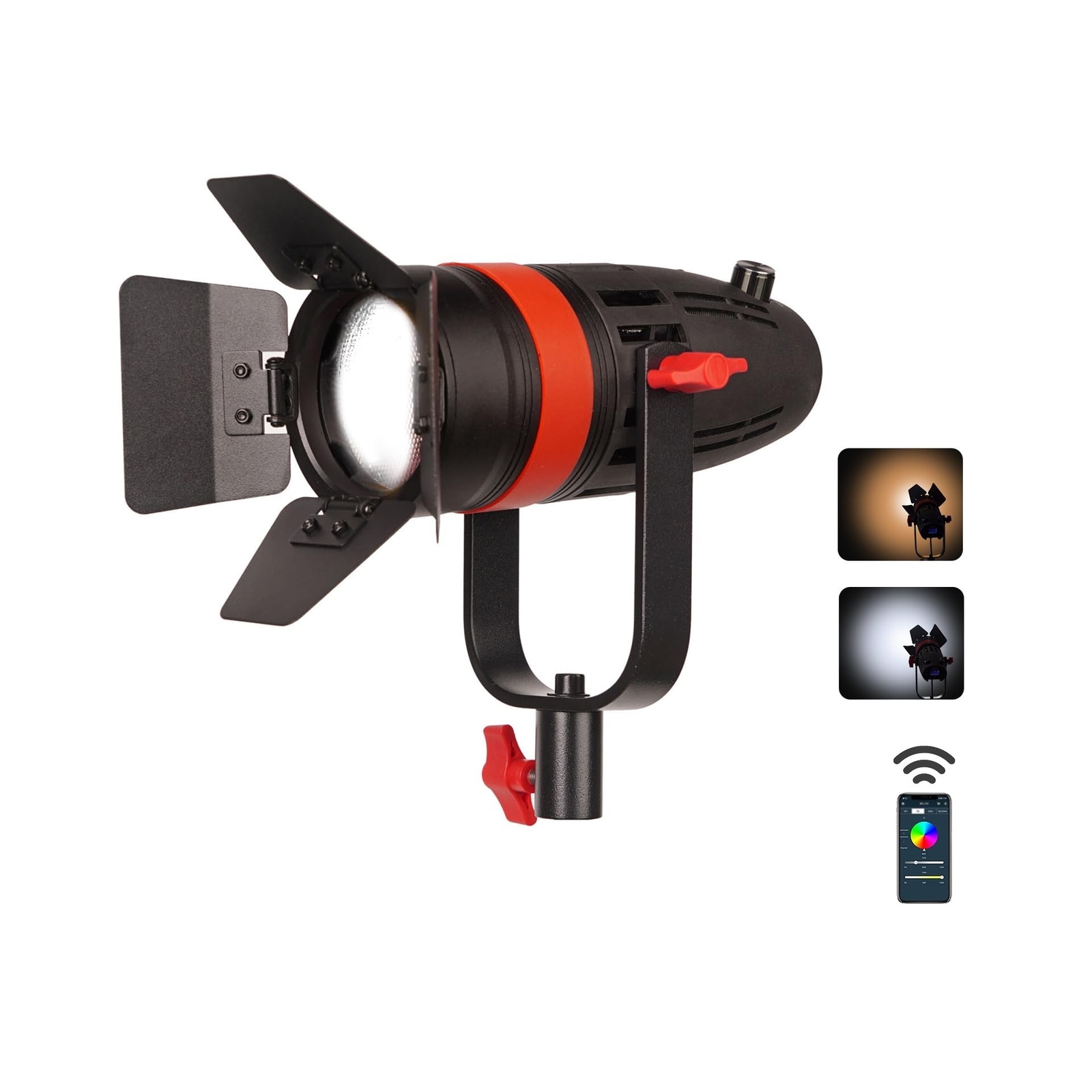 Came-TV Boltzen Fresnel Led Video Light High Output 55W Bi-Color 3200K-5600K ...