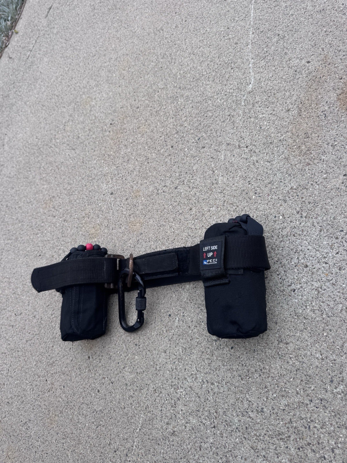 London Bridge LBT Med Black Riggers Belt w/ PECI Black Water Wings & Carabiner