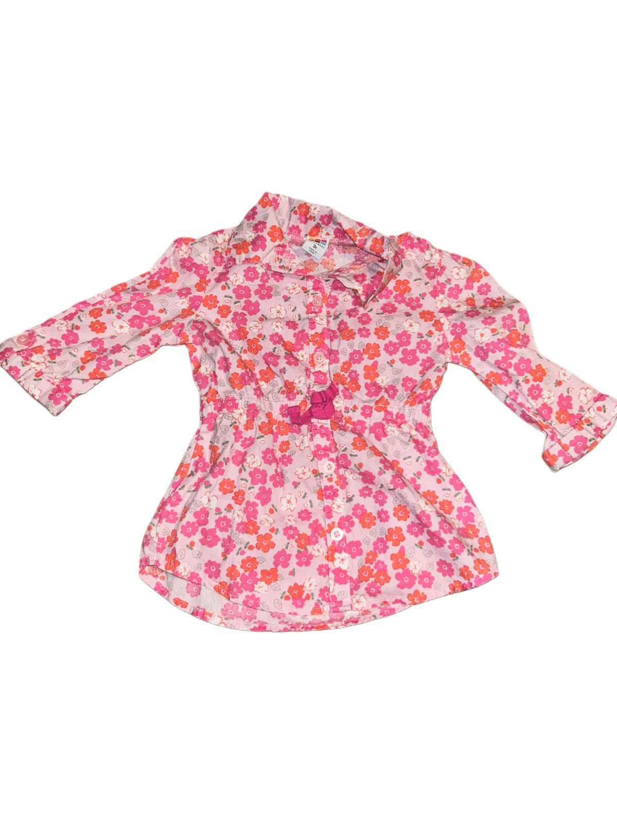 3T Girls Healthtex Floral Blouse 100% Cotton