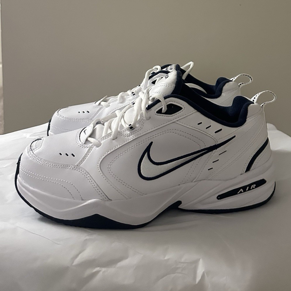 Nike Air Monarch IV Men’s Low Top Sneakers White/Navy 416355-102