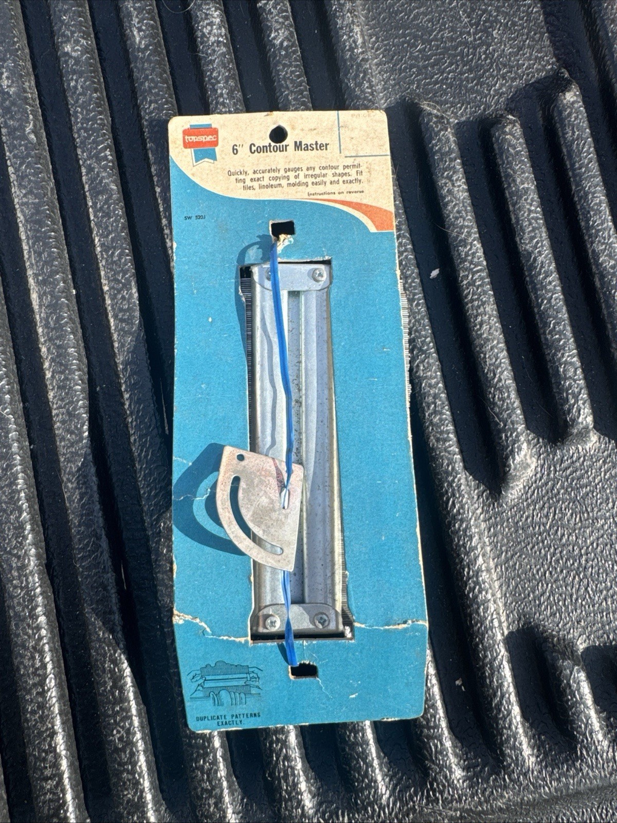 Vintage 6” Contour Gauge Master Made in Japan Original Carded Tool