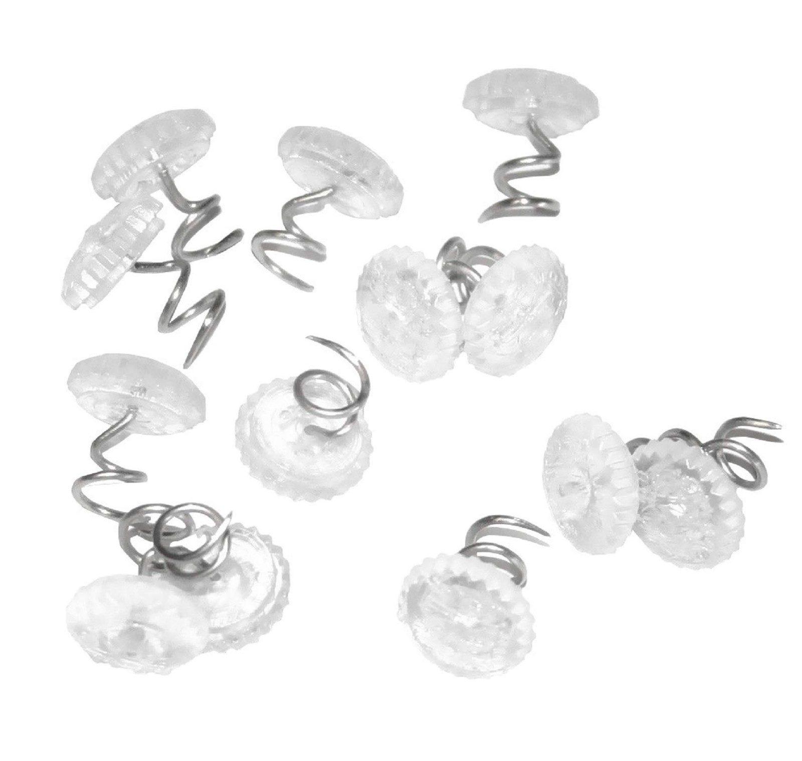 60 Pcs Upholstery Tacks Headliner Pins Clear Heads Twist Pins for Slipcovers ...