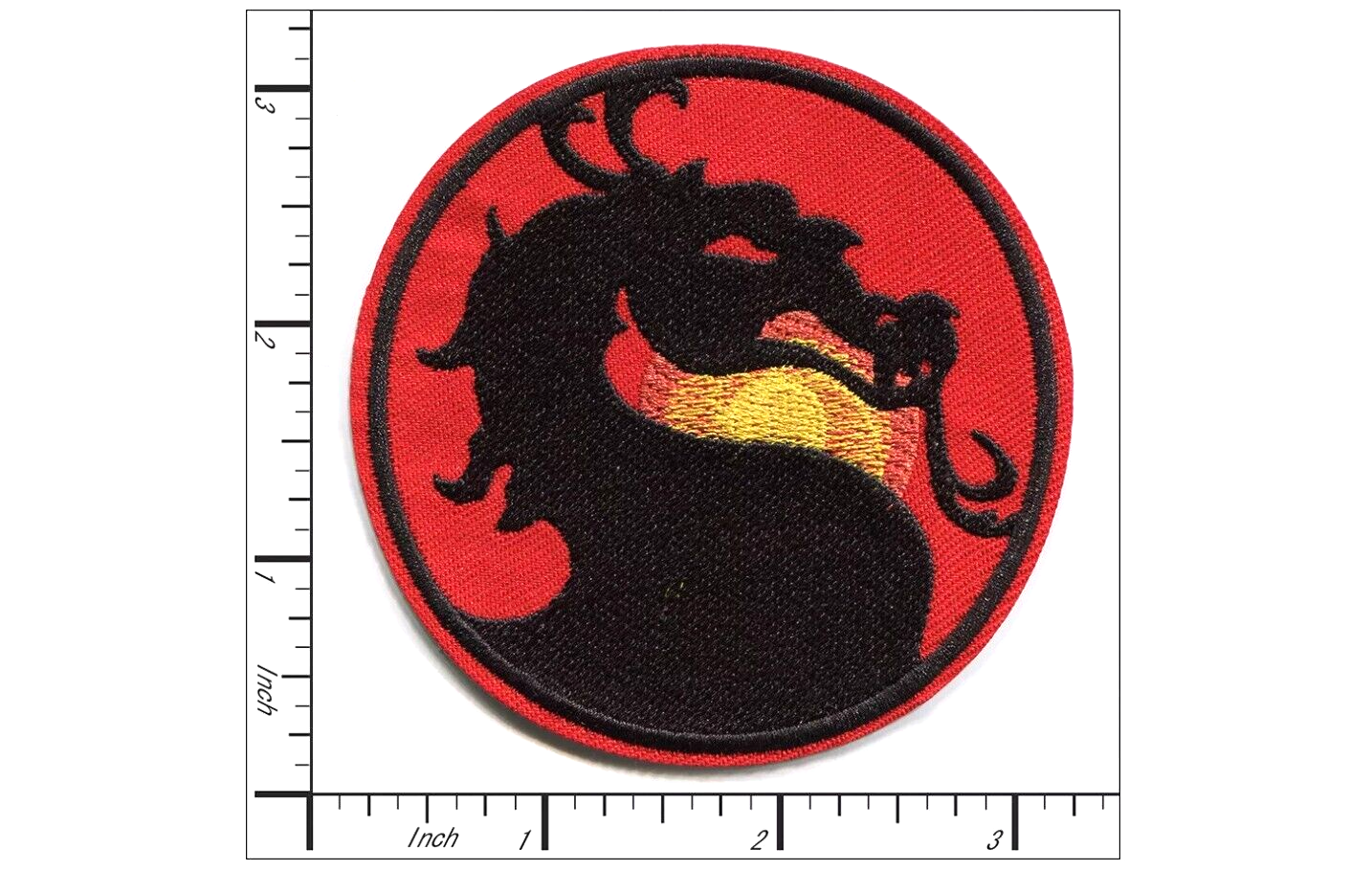Mortal Kombat Dragon Embroidered Iron On Patch