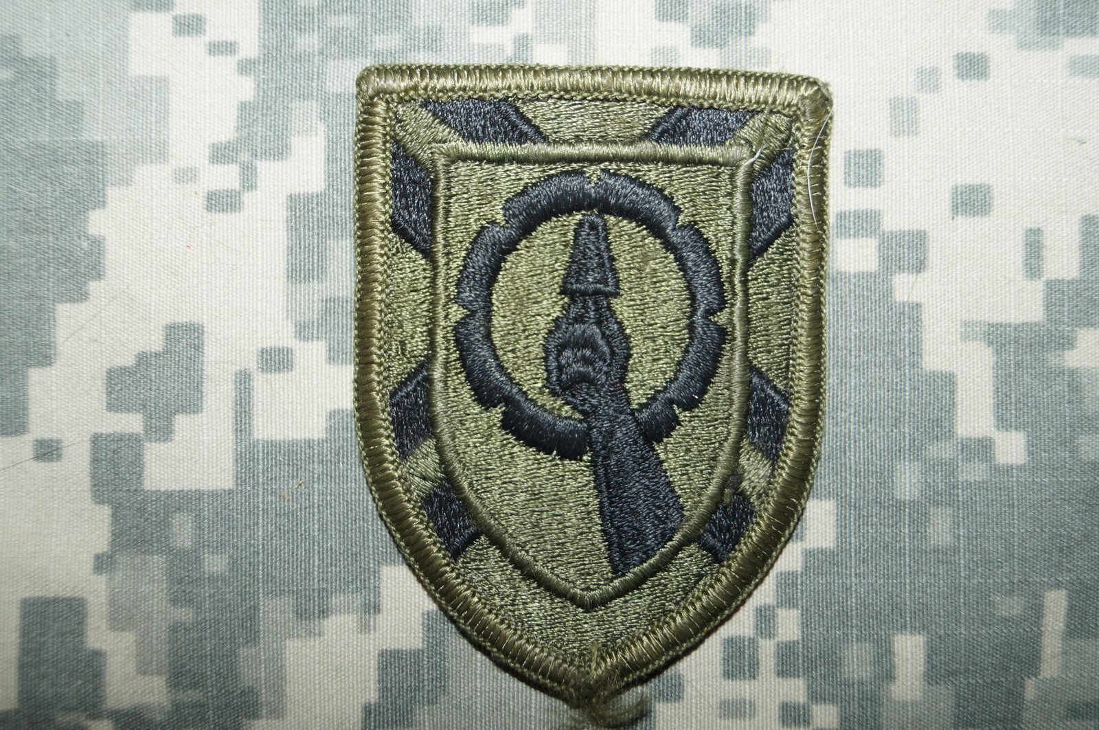 Military Patch Authentic US Army 121st Army Reserve Command OD Green Colored