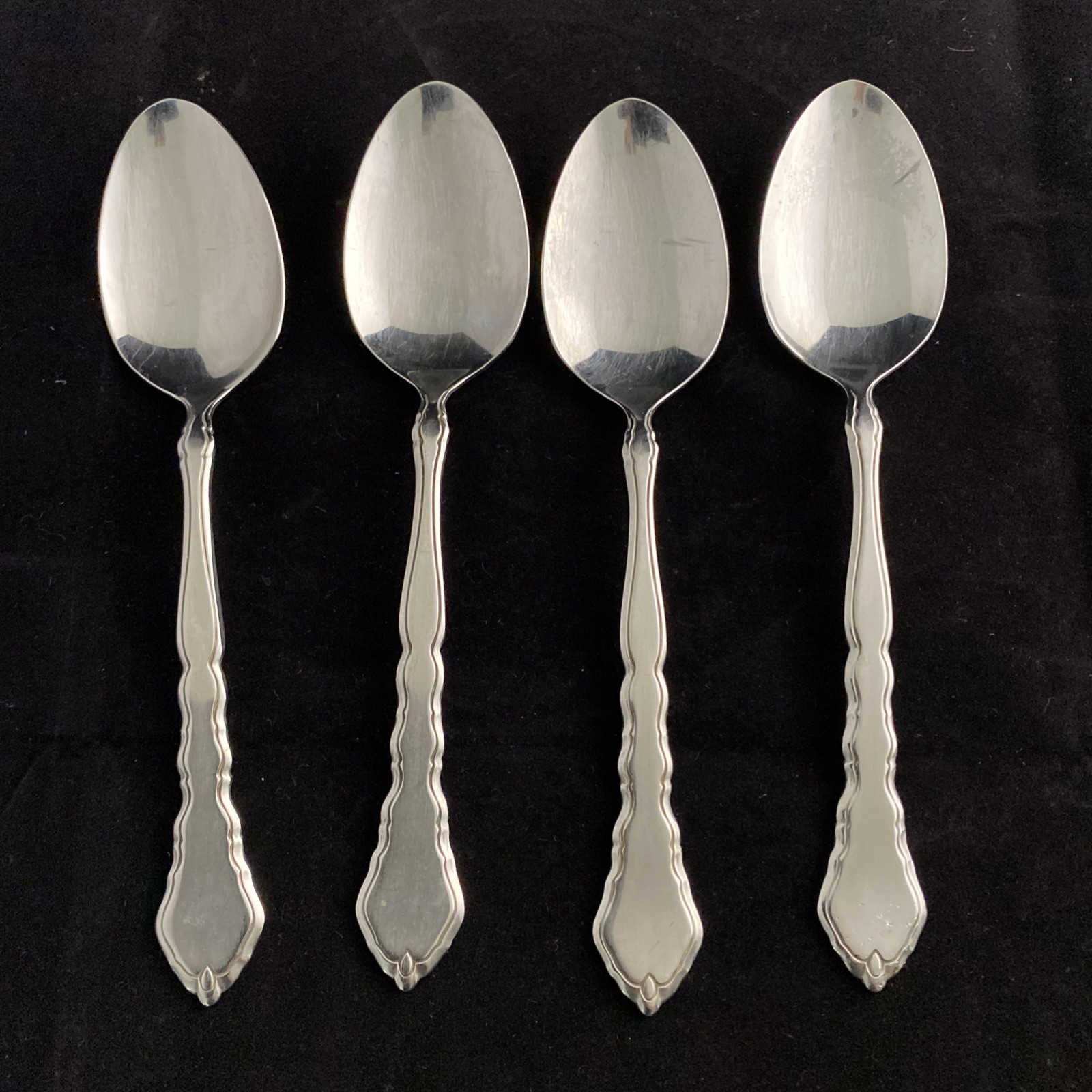 Satinique COMMUNITY STAINLESS Oneida X 4 Serving Spoons @398