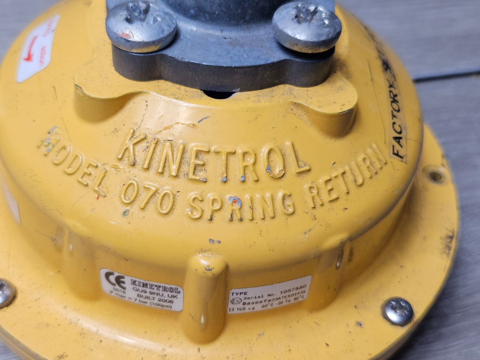 Kinetrol Model: 070 Spring Return